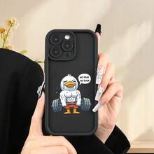 Funda para teléfono con diseño de pato levantador de pesas, protección total contra caídas y golpes, cubierta suave y moderna, compatible con iPhone 16/16PRO/16PLUS/15/14Pro/15PRO/14/13/12/11/XR/7Plus/8Plus/Pro/Max/Mini, ideal para hombres y mujeres, teléfonos móviles, bolsos, accesorios para móviles, fundas para teléfonos, decoración de interiores, accesorios, fundas transparentes para teléfonos, verano, correas para teléfonos, fundas para teléfonos de hombre, fundas negras para teléfonos, fundas rosas para teléfonos, funda para móvil para hombre, funda para móvil para mujer, protección para teléfonos móviles, accesorios de playa, golosinas de fresa, fundas protectoras para teléfonos. - Estilo (1 pieza) - Ver 6