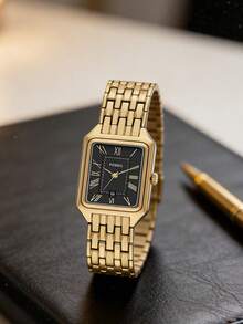 Fossil ES5434 优雅女士石英表，畅销款 - 藍色 - 查看 1