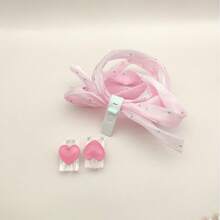 4pcs Colorful Glitter Heart Shaped Data Cable Protector, Anti-Bending Anti-, Rhinestone Braided Sleeve, Compatible With Apple/Type-C, Cute Charging Cable Saver - Multicolor - View 8