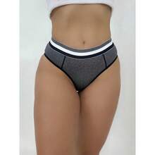 Kit de 5 Calças Estilo Cueca Feminina Com Lateral Larga Super Confortável Para seu Dia a Dia - Sortidas - Visão 7