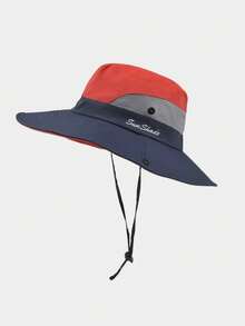 1pc Outdoor Travel Fishing High Cost-Performance Sun Hat, Full UV Protection Bucket Hat - A - View 8