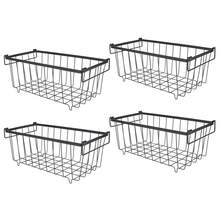 4PCS Chest Freezer Storage Baskets Metal Wire Food Organizer For Refrigerated Cabinet,Organizer Frigo  Frigorifero - View 12