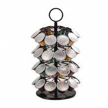 360° Rotating Coffee Capsule Holder, Detachable Storage Stand For 40 Capsules, Space-Saving - 黑色 - 查看 1