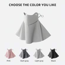 Women's Summer Ice Silk Fiber Face Mask, 1 Piece, Provides Full-Face Sun Protection And Neck Protection.Ice Silk Fiber Fabric Is Comfortable And Fits Closely To The Body. - Light Gray - View 2