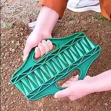 1pc Soil Auger Tool, Gardening Seeding Spacing Tool, Suitable For Farmland, Vegetable Planting, Plastic Agricultural Rake, Non-Electric - Random - View 1