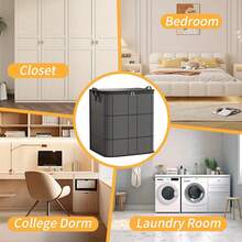 3-Pack Large Clothes Storage Bags - Heavy-Duty Collapsible Closet Organizers With Reinforced Handles & Zipper Closure, Dark Gray/Gray/ - Space-Saving Garment Bags For Clothes, Bedding, Seasonal Storage - Ideal For Closet, Under-Bed, Moving, Home Organization, Bohemian Design, Durable Fabric, Frequent Movers, Under-Bed Storage - Grey - View 6