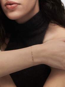 时尚甜美的S925纯银多色立方氧化锆莲花手链，适合日常佩戴 - Zircon Bracelet - 查看 4
