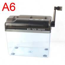 Portable A6 A4 Paper Hand Shredder Manual Straight Cut Home And Office - A6 - View 1