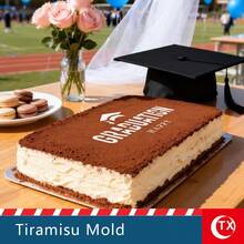 Transparent Acrylic Tiramisu Powder Sprinkle Template, Rectangular Baking Mold, Cake Printing Board Spray Flower Mold, Used For Graduation Ceremony Celebration, Party Decoration, To Create A Sense Of Ceremony And Celebration For Graduation Season - Transparent - View 6