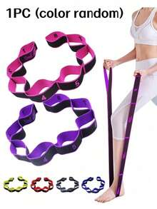 1 pieza Banda de resistencia de yoga, banda de resistencia profesional para estiramiento y fitness, banda elástica para entrenamiento, adecuada para correa de estiramiento de yoga, ballet, banda de resistencia en forma de ocho para danza, expansor digital, pilates, gimnasia y danza - Multicolor - Ver 12
