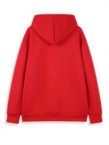 Nuevas  de moda de la temporada: Sudadera casual para hombre con un elegante diseño gráfico 'WINCHESTER', con bolsillo canguro, perfecta para un look deportivo. - Rojo - Ver 7