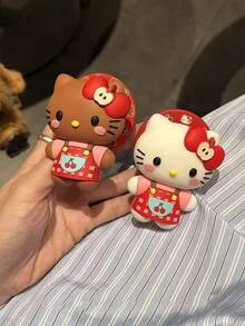 SANRIO Giá đỡ điện thoại từ tính hình mèo con và báo đốm 3D bằng silicon mới, phù hợp với ốp lưng điện thoại, chống rơi, giá đỡ để bàn có thể điều chỉnh. - Nhiều màu - Xem 2