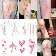 Temporary Tattoos - Z846 [Two Aces] Morbid Scar Set - View 4