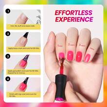 Beetles Gel Polish Whispers Of Love Jelly Gel Nail Polish Set - 6 Colors Milky White Nude Pink Neutral Sheer Translucent Soak Off UV Gel Nail Kit - 6 Màu Sắc Ánh Sáng Nhiệt Đới - Xem 5
