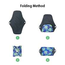 3Pcs Sanitary Napkins AWJ Mesh Liner Reusable Menstrual Pads For Girl Washable Cloth Pads Waterproof Cloth Regular Flow Daytime Use - one-size - View 8