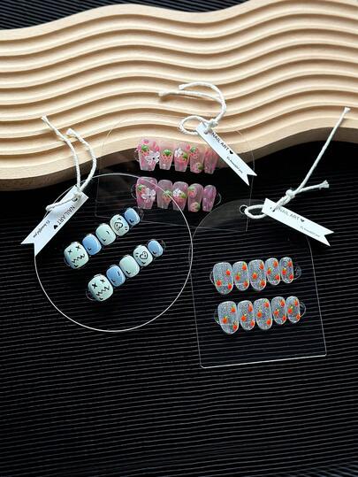 Acrylic Nail Polish Display Card, Nail Gel Color Sample Board, Nail Plate Style & Color Display Card, Nail Wear Display & Storage Card