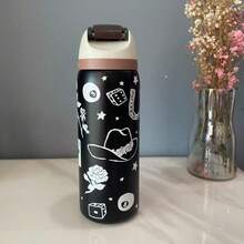 32 Oz Cup Boneyard Vacuum  Water Bottle Drinkware Tumbler Stainless Steel Thermal Mug Original Owalaowala Cold Hot Cup - Nhiều màu - Xem 18