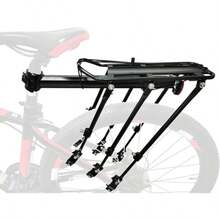 COMINGFIT Estante de Bicicleta Capacidad de 120 kg Aleación de Aluminio Equipo de Soporte Universal Ajustable Calzado de Bicicleta Bastidor de Bastidor Portaequipajes Equipaje de Carga - Negro - Ver 7