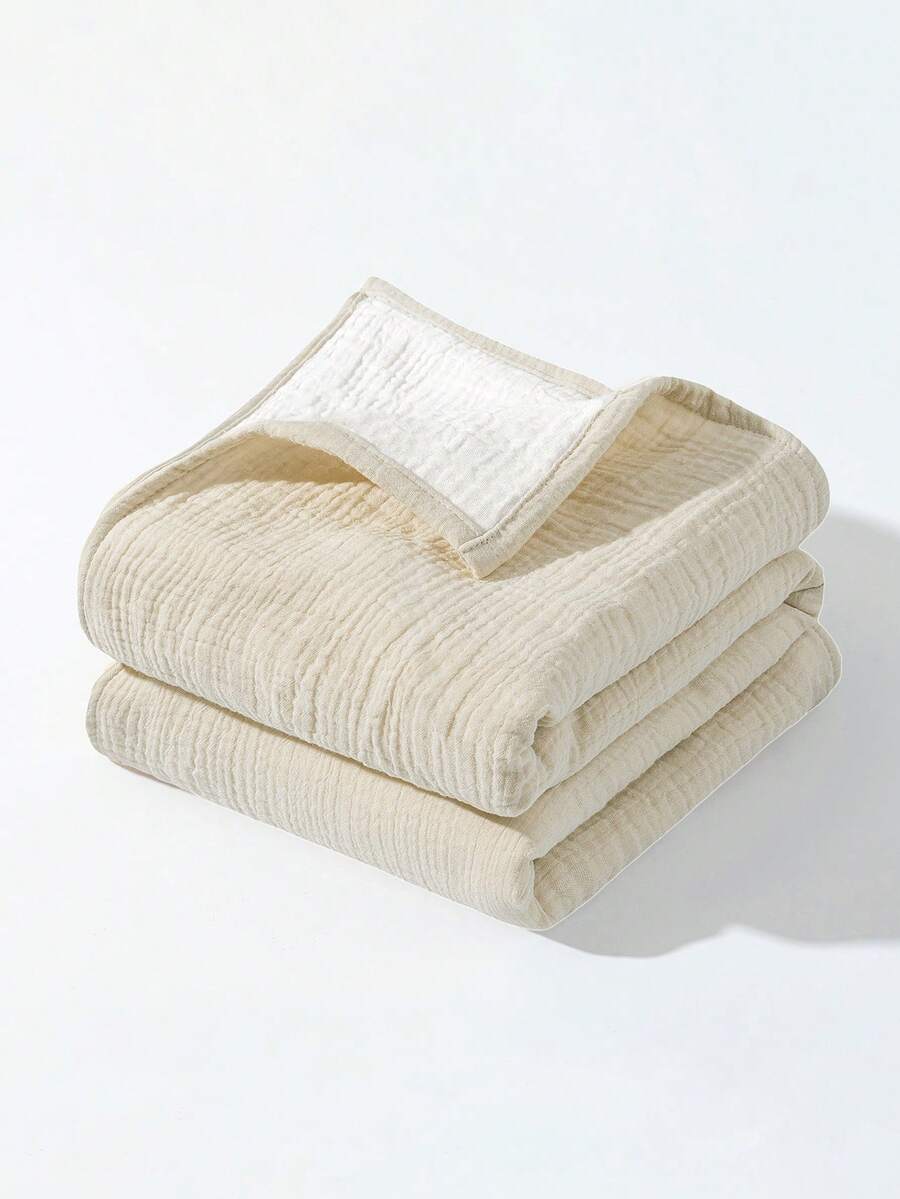 1pc 4-Layer Soft & Breathable Baby Swaddle Blanket, Suitable For Baby Boys And Girls In Spring And Summer - Multicolor - View 1