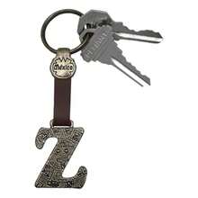 Metal Keychain With Engraved Initial And  Calendar - Handmade Gift Of Mexican Heritage - 字母 Z - 查看 5