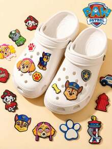 Paw Patrol 5/15/20 件套汪汪队卡通鞋饰（带圆形扣环），可爱狗狗图案，采用柔软的 PVC 橡胶制成，适合家居装饰、派对礼品、生日礼物，适用于运动鞋、帆布鞋、凉鞋、篮球鞋、训练鞋等。 - 彩色 - 查看 2