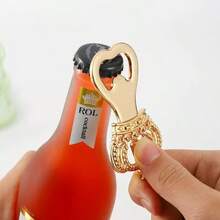 1个皇冠造型开瓶器，婚礼纪念小礼物 - 金色 - 查看 7