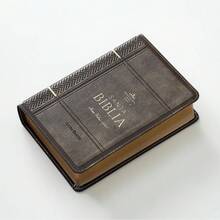 RVR60 Neoclassical Mokka Bible, Gilded Edges, Compact Size, Large Print, Imitation Leather - Single Book - View 4