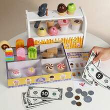 Children's Pretend Play Ice Cream Stall, Interactive Kitchen Toy - Multicolor - View 5