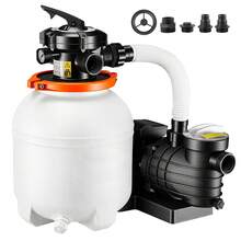 13 In Sand Filter Pump For Above Ground Pool, 0.75 HP 3500 GPH, Swimming Pool Sand Filter Pump With Pre-Assembled Core & Leak-Resistant Design, 6-Way Valve, High-Efficiency Filtration For Pools - 查看 8