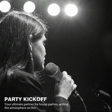 LMBGM 专业心形指向手持式人声麦克风，可切换指向性，包含 177 英寸 XLR 转 1/4 英寸音频线，银色或紫色可选，适用于现场演唱、演讲和卡拉 OK - 查看 10