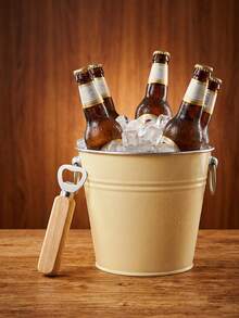 1 cái dụng cụ mở nắp chai nhà bếp, bằng thép không gỉ, gỗ - Nhiều màu - Xem 10