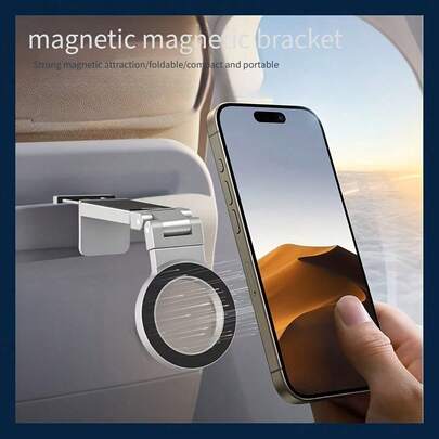 Giá đỡ điện thoại từ tính, giá đỡ du lịch di động MagSafe, có thể gập lại và kéo dài, xoay 360°, hợp kim nhôm hàng không, giá đỡ điện thoại mini đa chức năng bằng kim loại, tiện lợi cho bàn làm việc văn phòng, phát trực tiếp video.