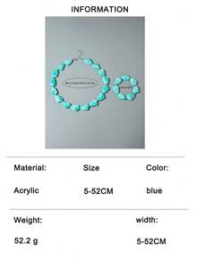 imoli Bộ 2 món trang sức phong cách Bohemian, đính đá kim cương và hạt tròn bất đối xứng, làm từ acrylic, thích hợp cho nữ giới đi làm, đi nghỉ mát, là món quà tuyệt đẹp. - Nhiều màu - Xem 13