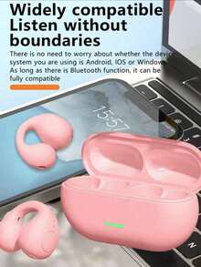 Earphone Bluetooth TWS 5.3 Headphone Nirkabel Klip Telinga Headset Musik Panggilan HD Olahraga Gaming Earphone untuk Semua Ponsel Pintar 180mAh - View 3