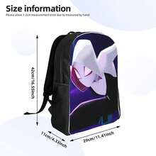 S-Spider-Gwen Single Layer Casual Backpack Featuring A Sleek Design, A Practical Everyday Bag That Complements Any Attire And Emotion - Black - View 1