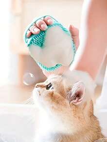 Bàn chải tắm cho thú cưng, bàn chải massage cho chó, găng tay massage cho thú cưng, bàn chải chải chuốt cho mèo, dụng cụ tắm cho thú cưng - Xem 9