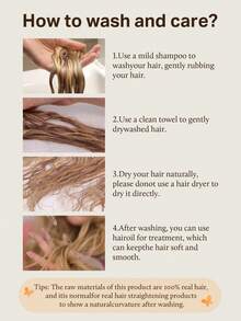 Bộ 6 lọn tóc nối DOORES (kèm 12 kẹp), tóc thật liền mạch, dài 12-24 inch, hai lớp, thích hợp cho nữ sử dụng hàng ngày để tăng độ dày và chiều dài, tạo vẻ ngoài tự nhiên. - S3/8/613 - Xem 12