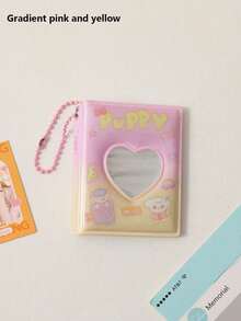 2-Inch Cute Cartoon Photo Album, Photo Card Storage Album, Idol Card Collection Album, Cute Heart-Shaped Hollow Card Album, Kawaii Little Rabbit Mini Photo Album, K-Pop Card Album, Business Card & Photo Card Storage Album, 32 Card Slots - Multicolor - View 7