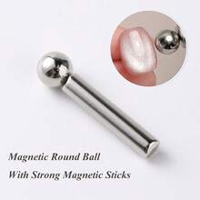 7pcs Cat Eye Magnetic Nail Art Tool Set, Includes Round & Cylindrical Magnets, French Cat Eye Heart-Shaped Nail Magnet, Cat Eye Gel Polish Magnetic Stick, And Other Nail Art Accessories To Create Various Cat Eye Effects - Magnetic Nail Art Pen Suitable For DIY Nail Design, Magnetic Attachment Design Suitable For Nail Salons And Home Use, Provides Magnetic Nail Decoration. - Multicolor - View 12