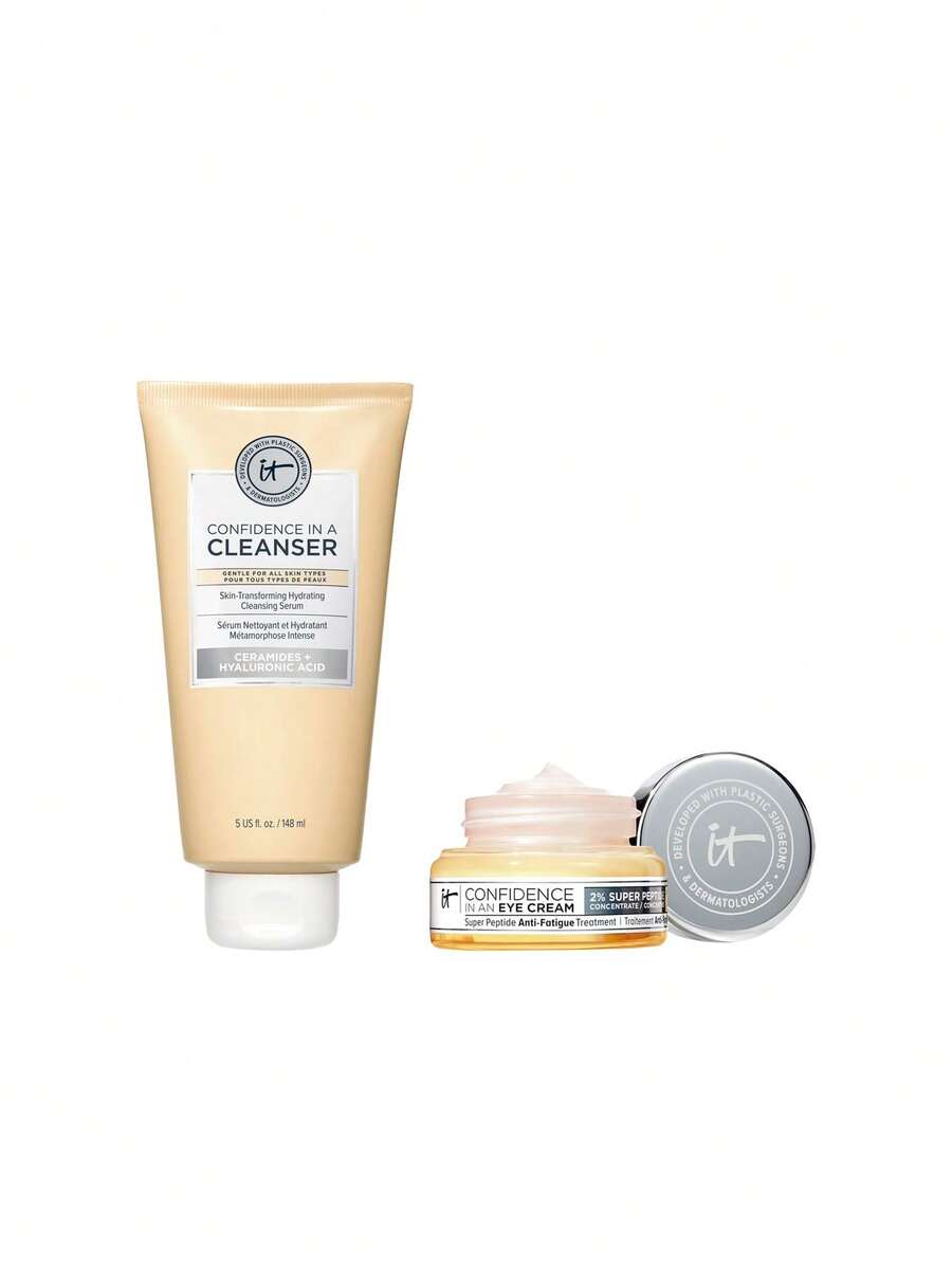 IT Cosmetics [Bundle] Confidence In A Cleanser 148 ml + In An Eye Cream 15 ml - Förtroende - Visa 1