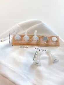 亚克力极光彩虹色矩形钻石形状美甲展示架,树脂水晶珠水钻复古韩国花朵激光 DIY 家居和户外女士母亲姐妹妻子女友婚礼美甲沙龙美容情人节使用 - 彩色 - 查看 54