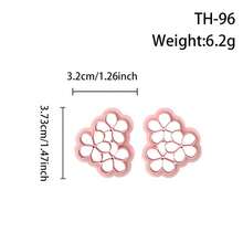 花朵系列聚合物粘土耳环制作切割器，精密刀模 - 免充电陶艺及工艺用品 - 适用于珠宝制作和手工艺者 - DIY爱好者的完美礼物 - 花卉系列 - 查看 17