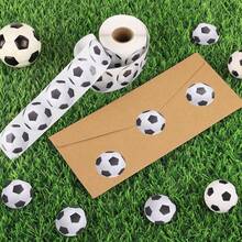 500pcs/Roll World Cup Football Sticker Pack, Creative Personalized Soccer Stickers, Children Stickers, Packaging Sealing Stickers, Interesting Gift - Multicolor - View 2