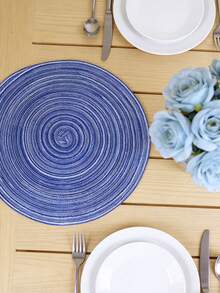 1/4/6pcs Bohemian Style Minimalist Placemats, Suitable For Weddings, Parties, Country Gatherings, Picnics, Outdoor Dining, Birthday Banquets, Dining Table Decor - Multicolor - View 4