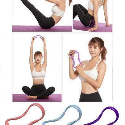 1pc Yoga Stretch Ring, Shoulder Opener Magic Ring, Pilates Exercise Ring, Back Stretching Fitness Equipment, Yoga Ring, Yoga Hoop, Stretch Bracelet, Back Opening Shoulder Shaper, Back Opening Magic Ring, Yoga Gear, Back Opening Shoulder Shaper, Pilates Equipment, Slim Shoulder Opening Back Shaper & Slim Fitness Magic Strap Ring, Stretch Strap Fitness Opening Equipment, Back Shaping Product, Yoga Gear, Yoga Essentials, Fitness Essentials.