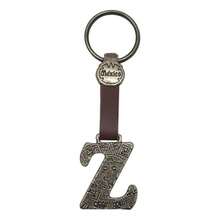 Metal Keychain With Engraved Initial And  Calendar - Handmade Gift Of Mexican Heritage - 字母 Z - 查看 1