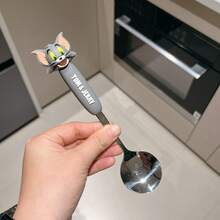 TOM AND JERRY. Official Stainless Steel Spoon, Fork, Small Spoon, Soup Spoon, Cartoon Spoon, Silicone Spoon - View 7