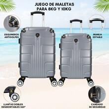 2-Piece Hard-Shell Suitcase Set, 20 And 18 Inches, Hand Luggage, 10KG And 8KG, Lightweight PC+ABS Material, 360° Detachable Wheels With Integrated Lock - Yellow - View 11