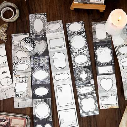 YANJI 100 piezas/Paquete Papel de scrapbooking con textura vintage, material decorativo retro DIY, sin adhesivo, regalo de vacaciones, suministros de collage hechos a mano, planificación de scrapbook personalizada, papelería escolar creativa