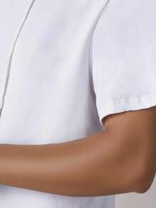 Camiseta con capucha vintage de manga corta y peso ligero en color blanco para hombre, top deportivo casual con cordón, para el verano - Blanco - Ver 4